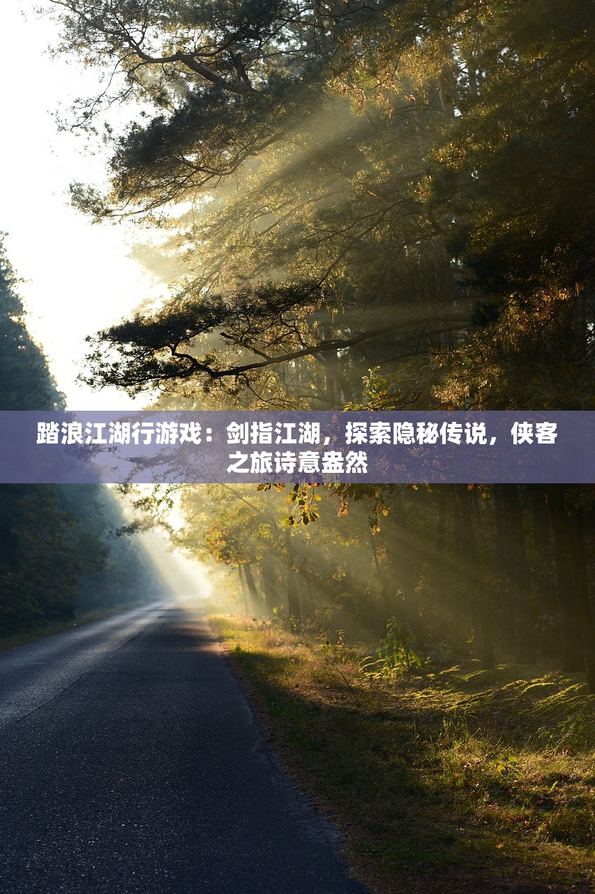 踏浪江湖行游戏：剑指江湖，探索隐秘传说，侠客之旅诗意盎然