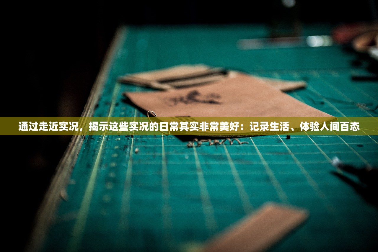 通过走近实况，揭示这些实况的日常其实非常美好：记录生活、体验人间百态