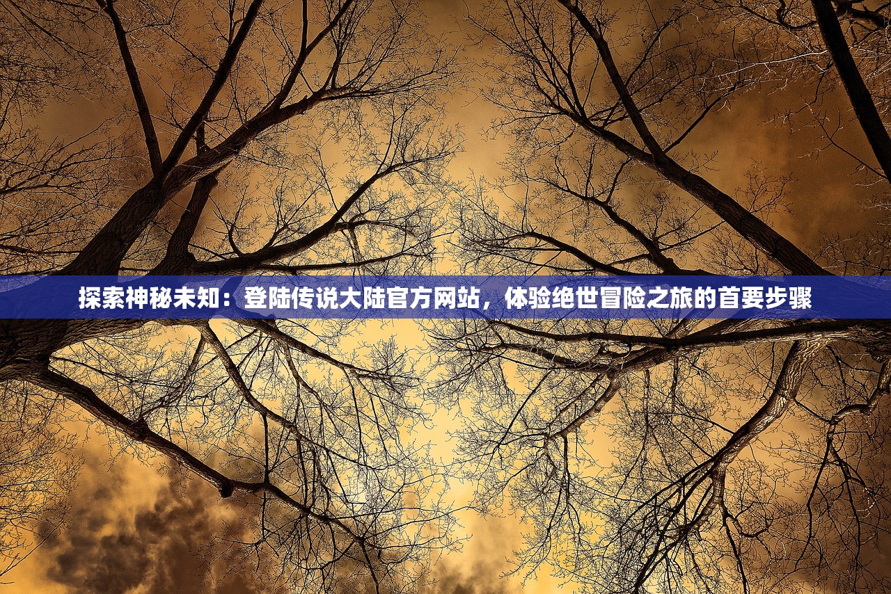 探索神秘未知：登陆传说大陆官方网站，体验绝世冒险之旅的首要步骤