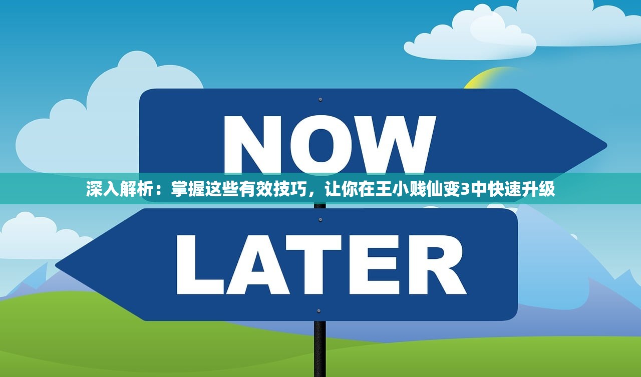 深入解析：掌握这些有效技巧，让你在王小贱仙变3中快速升级