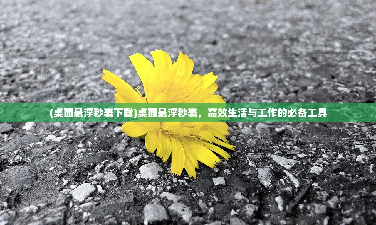 (桌面悬浮秒表下载)桌面悬浮秒表，高效生活与工作的必备工具
