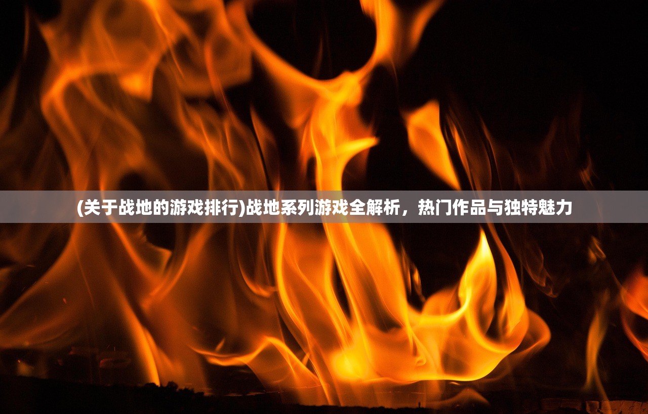 (关于战地的游戏排行)战地系列游戏全解析，热门作品与独特魅力