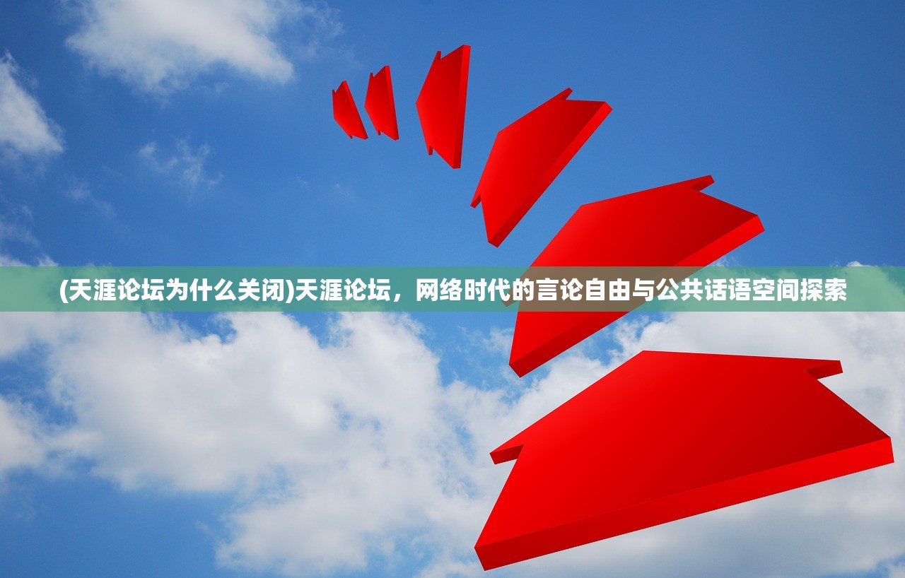 (天涯论坛为什么关闭)天涯论坛，网络时代的言论自由与公共话语空间探索
