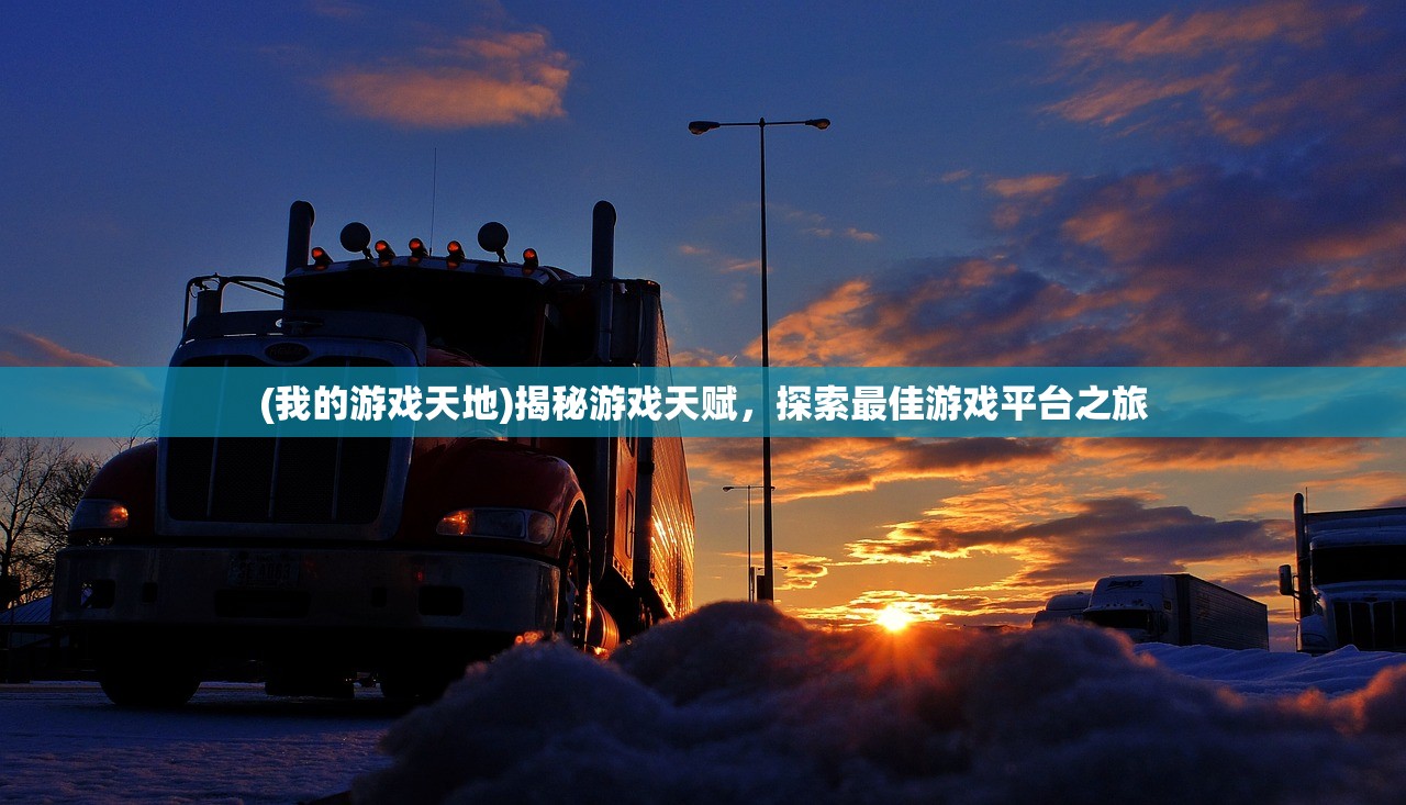 (我的游戏天地)揭秘游戏天赋，探索最佳游戏平台之旅