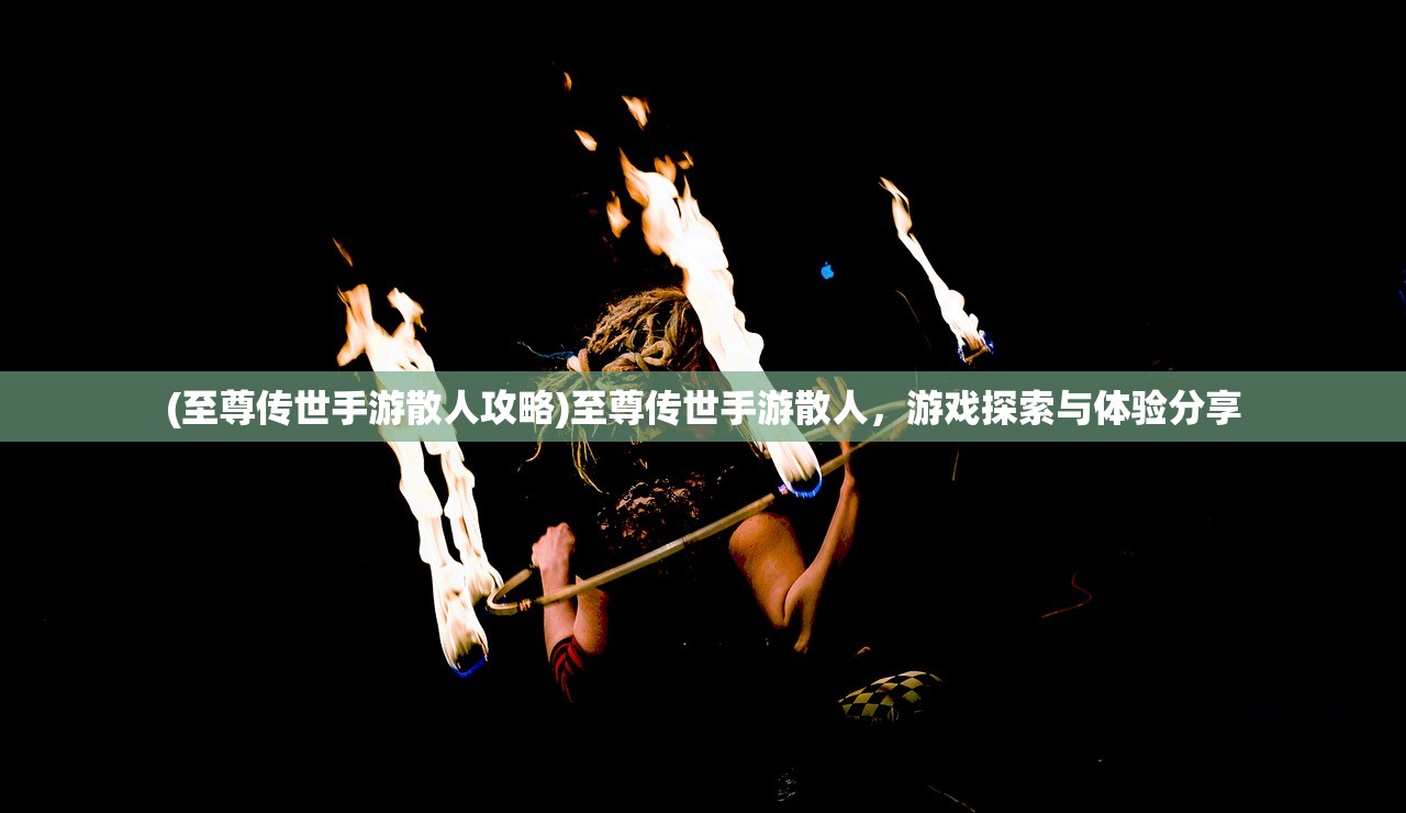 (至尊传世手游散人攻略)至尊传世手游散人，游戏探索与体验分享