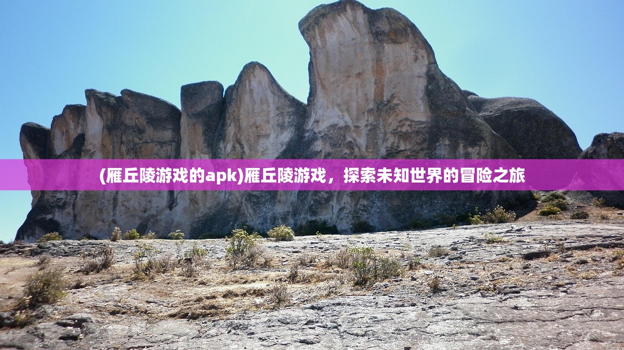 (雁丘陵游戏的apk)雁丘陵游戏，探索未知世界的冒险之旅