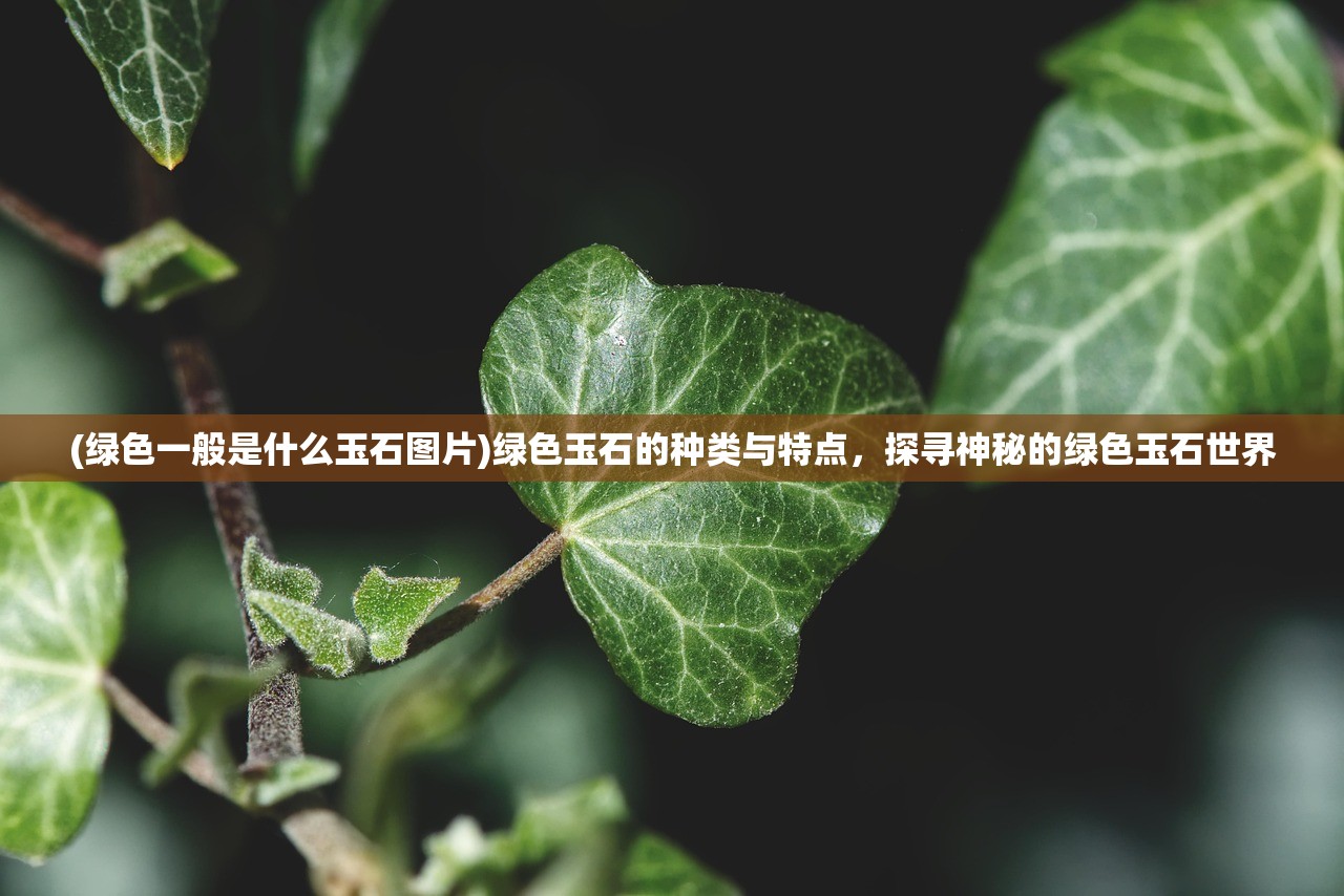 (绿色一般是什么玉石图片)绿色玉石的种类与特点，探寻神秘的绿色玉石世界