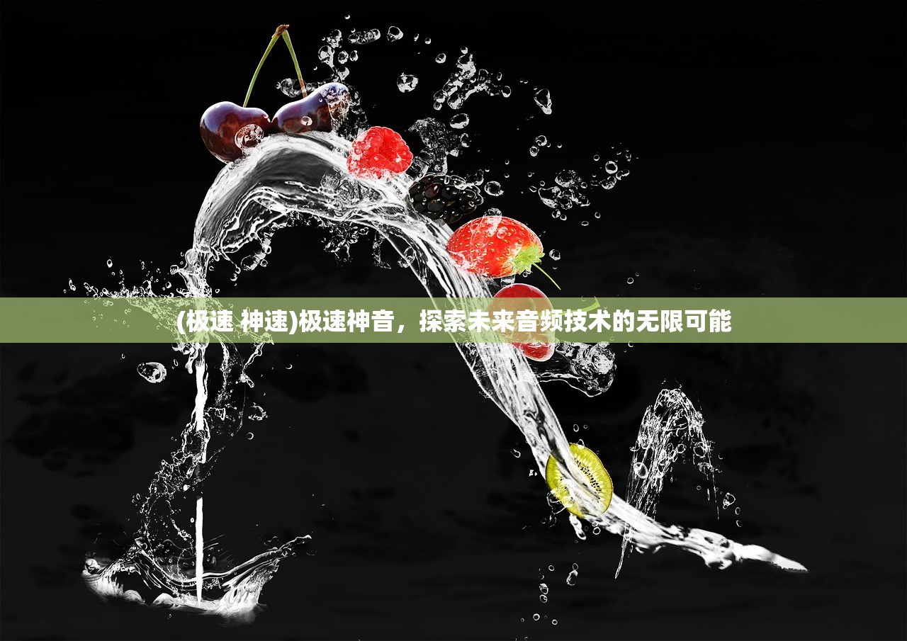 (极速 神速)极速神音，探索未来音频技术的无限可能