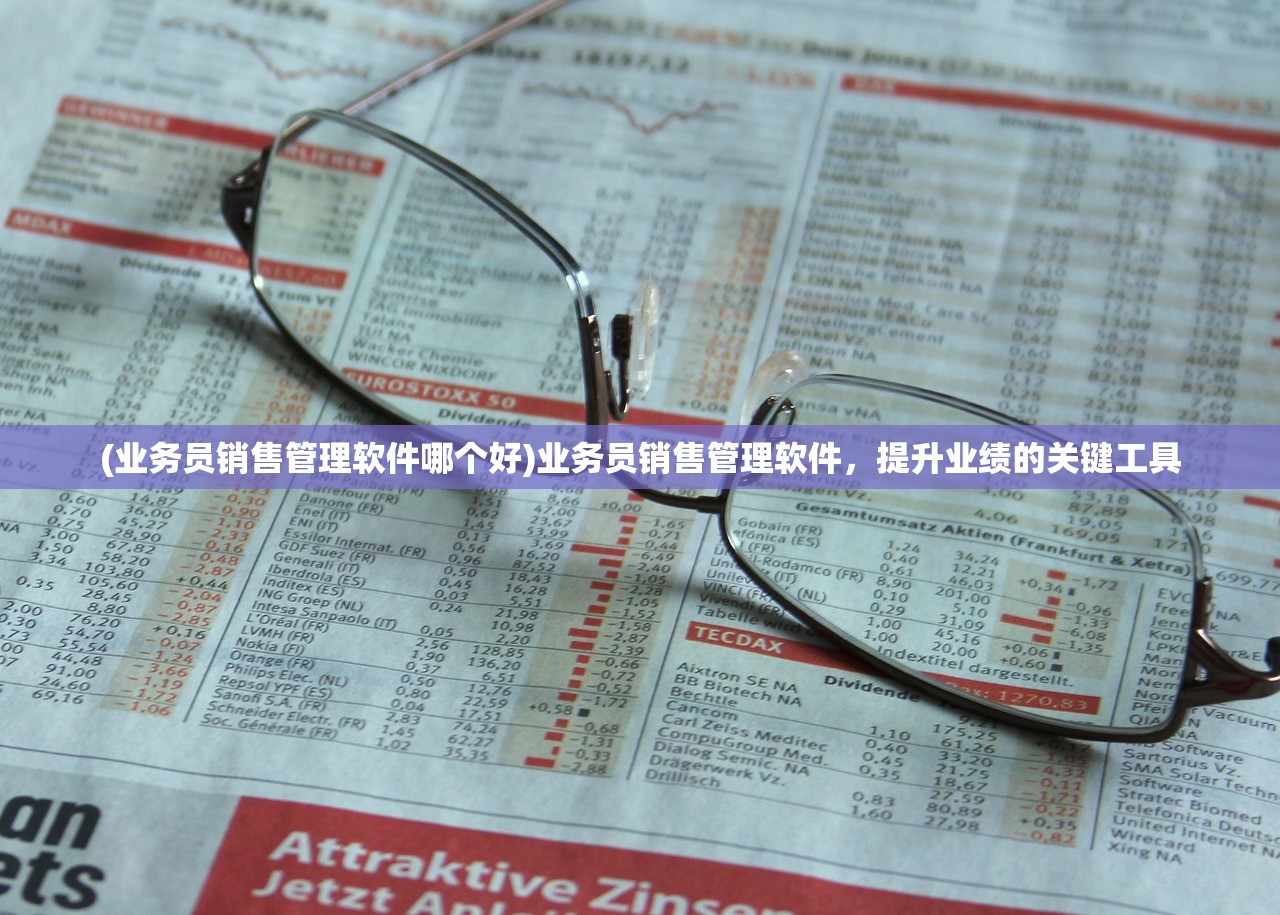 (业务员销售管理软件哪个好)业务员销售管理软件，提升业绩的关键工具
