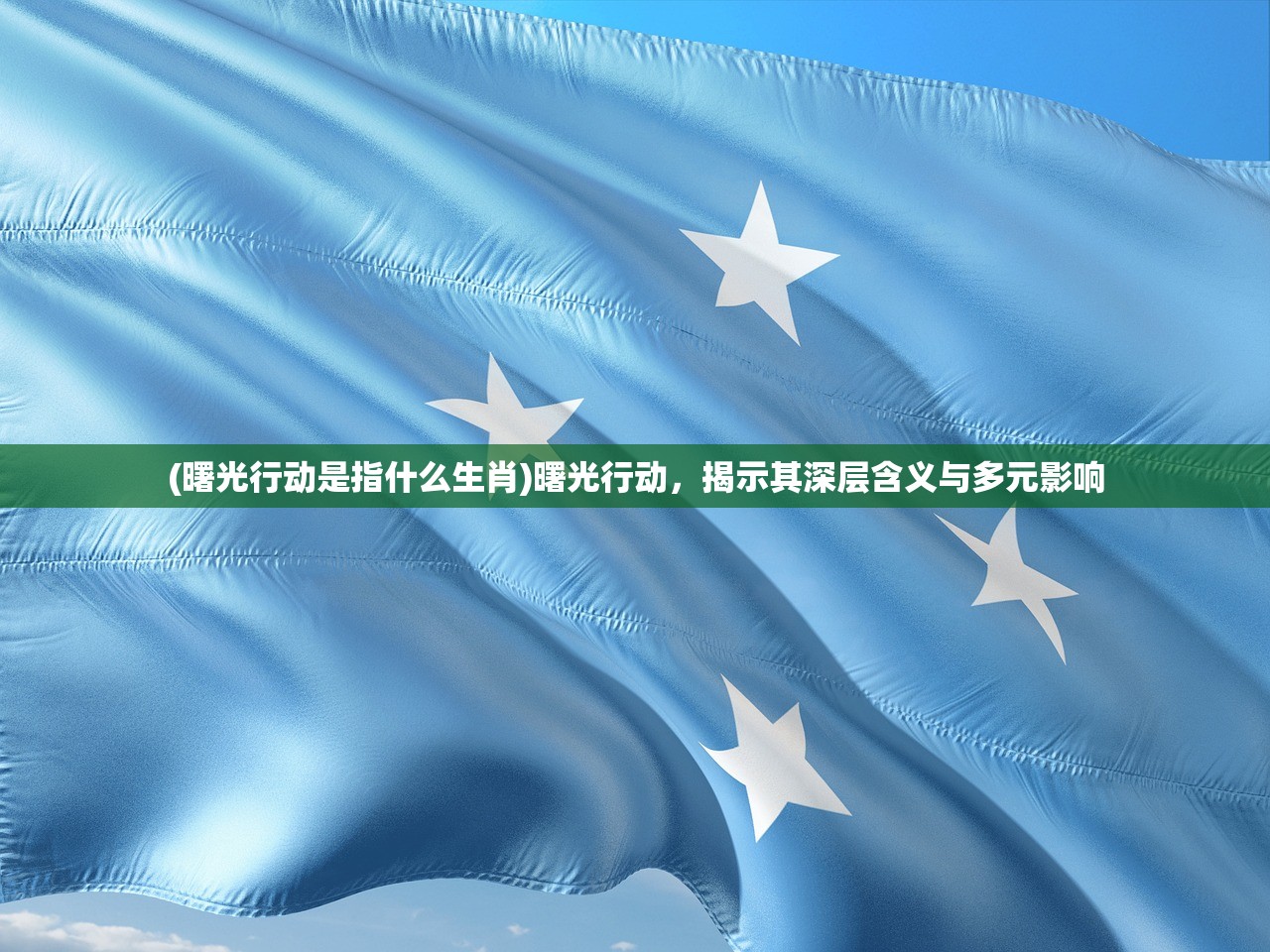 (曙光行动是指什么生肖)曙光行动，揭示其深层含义与多元影响