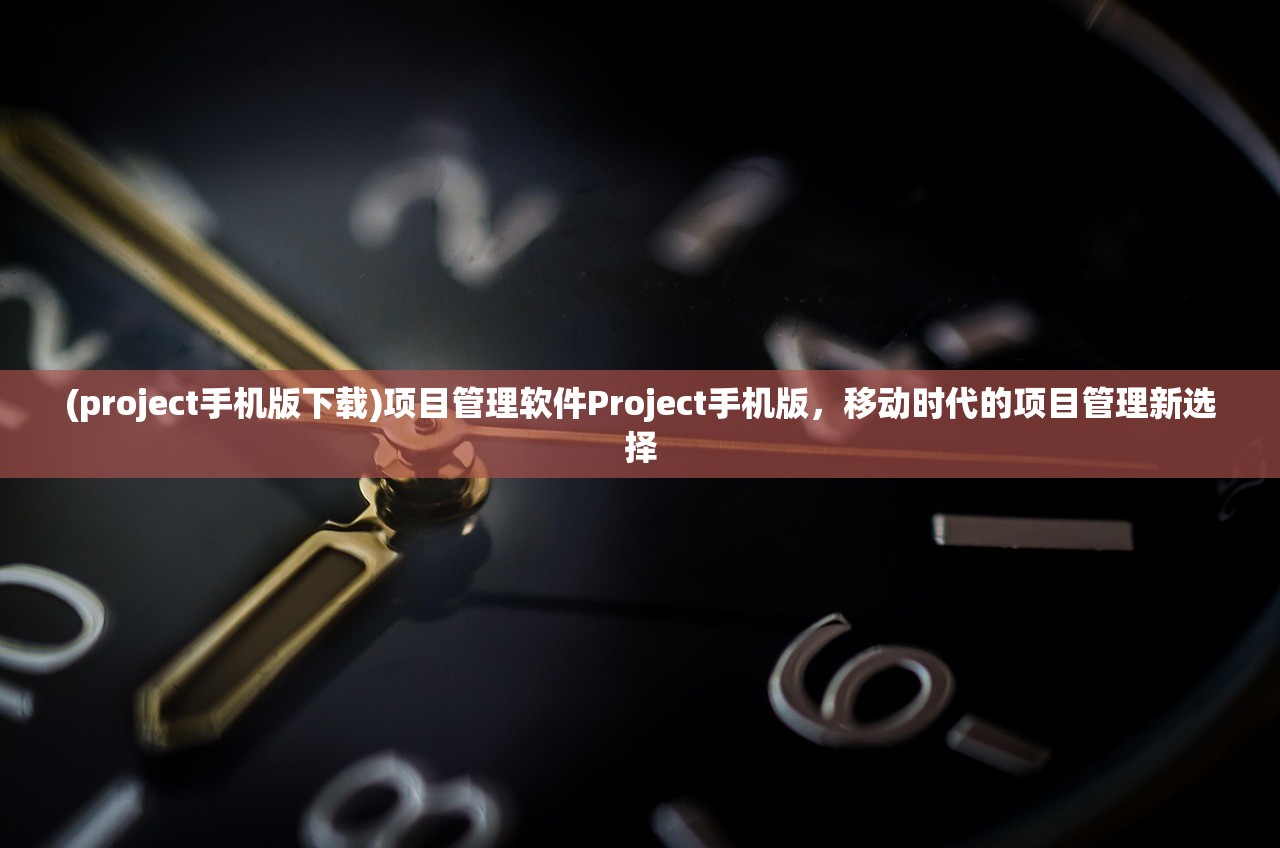 (project手机版下载)项目管理软件Project手机版，移动时代的项目管理新选择