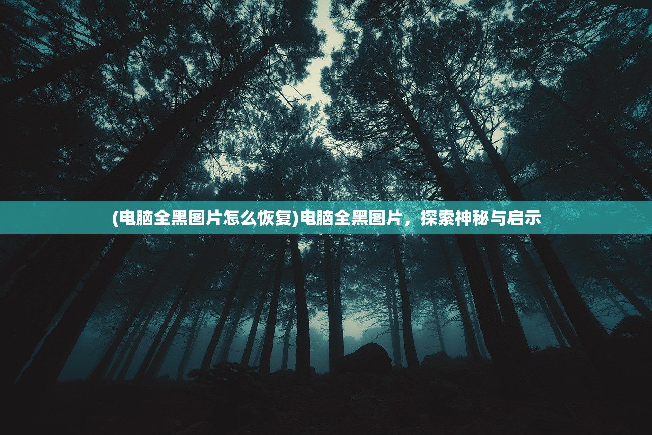 (电脑全黑图片怎么恢复)电脑全黑图片，探索神秘与启示